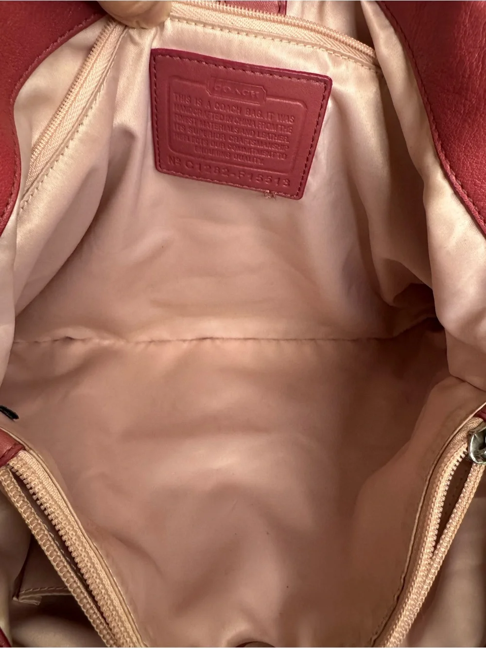 #425 Coach Ashley Leather Carryall Satchel Two-Way Bag